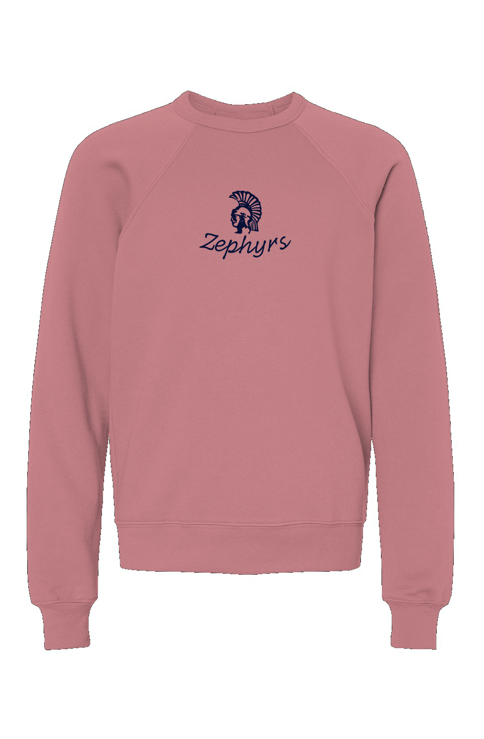 Mahtomedi Zephyrs - Kids - Navy Embroidered Youth Crewneck Sweatshirt