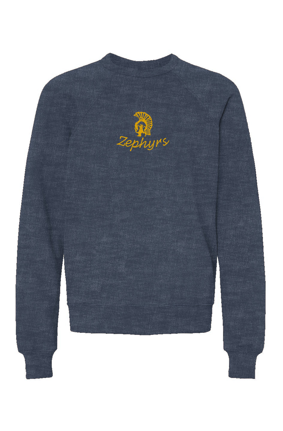 Mahtomedi Zephyrs - Kids - Gold Embroidered Youth Crewneck Sweatshirt