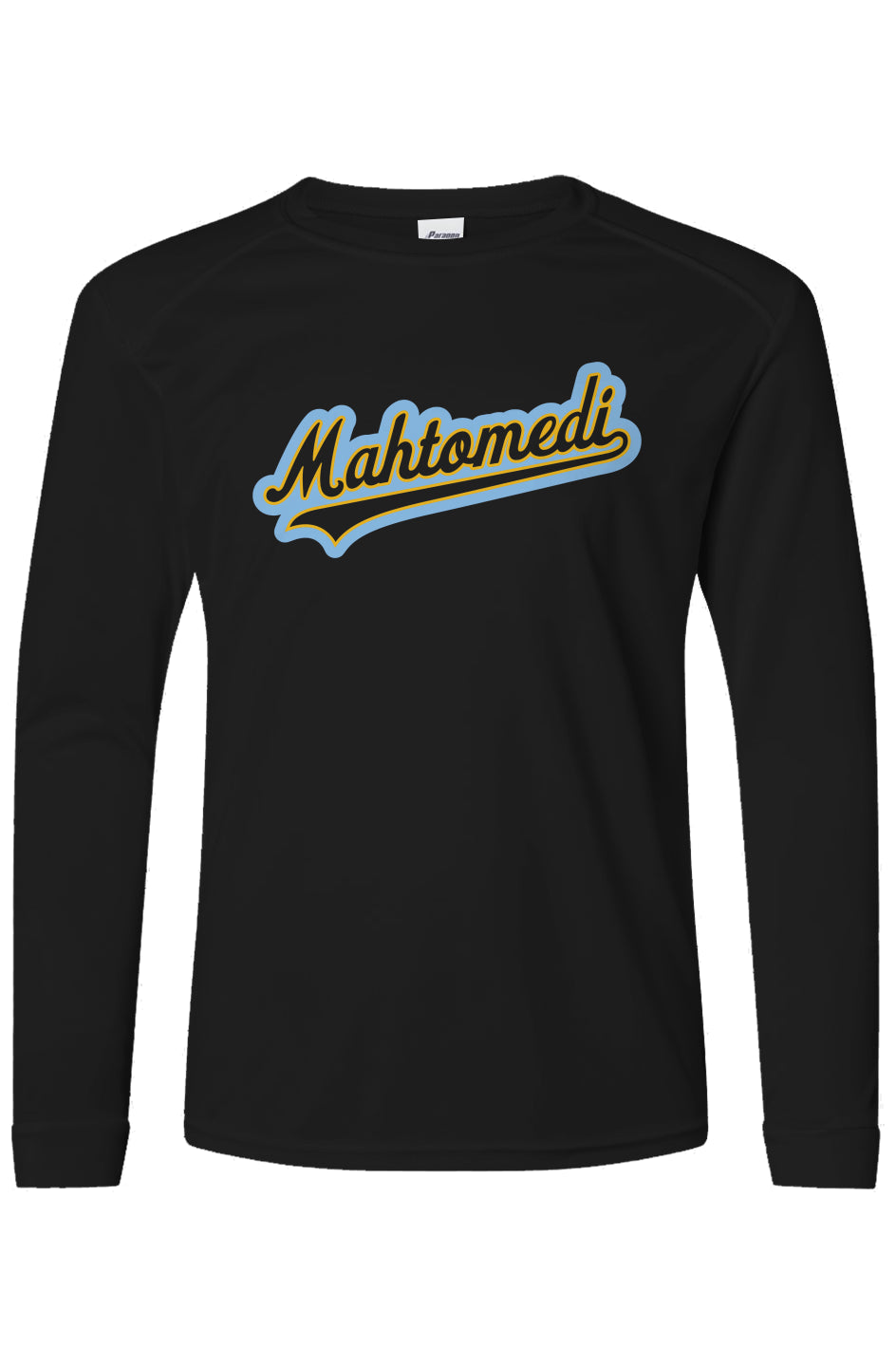 Mahtomedi Baseball - Kids - Splash Script black - UPF50 Youth Long Sleeve T-Shirt