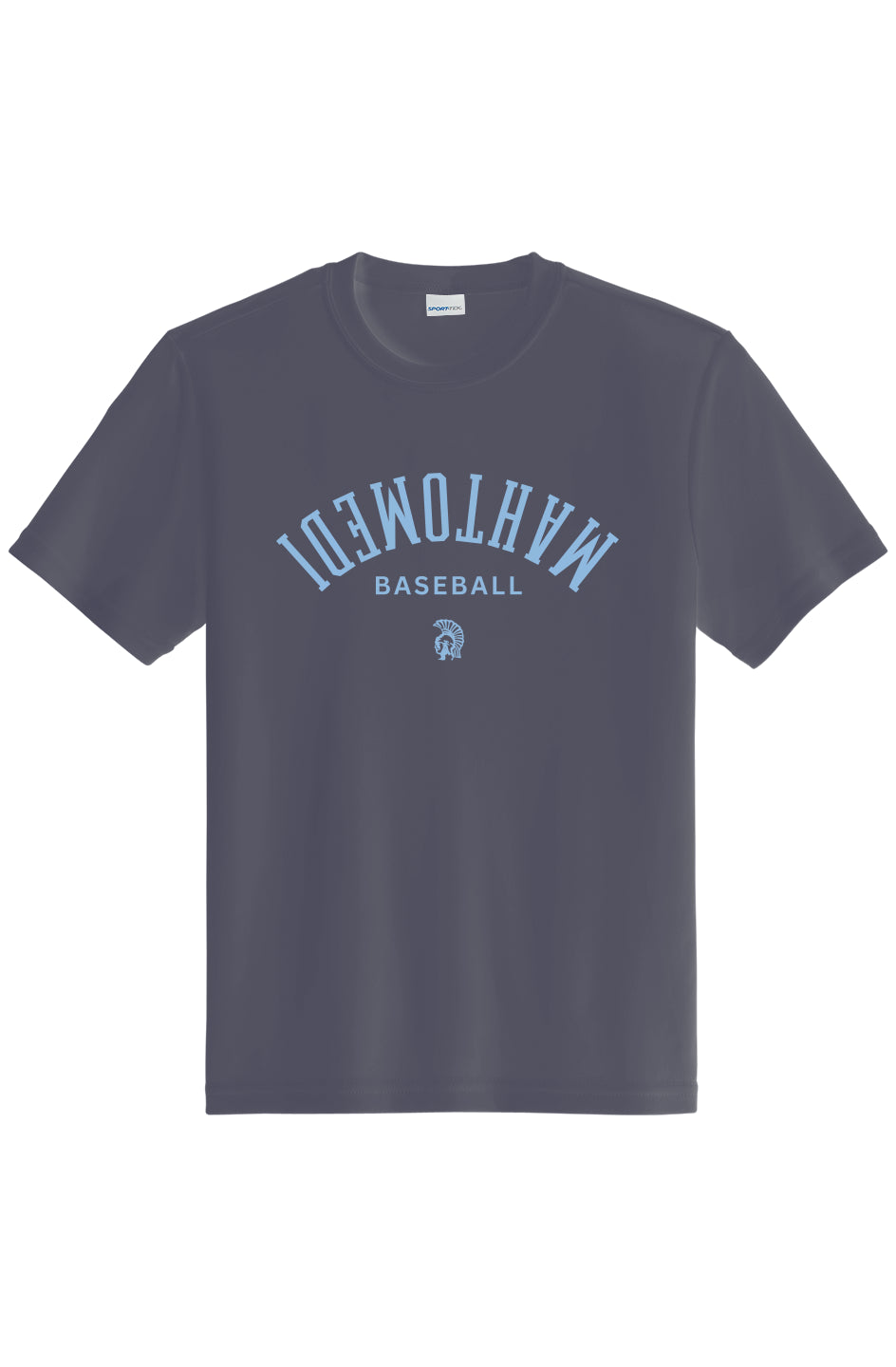Mahtomedi Baseball - Kids - flipped navy - Youth moisture wicking tee