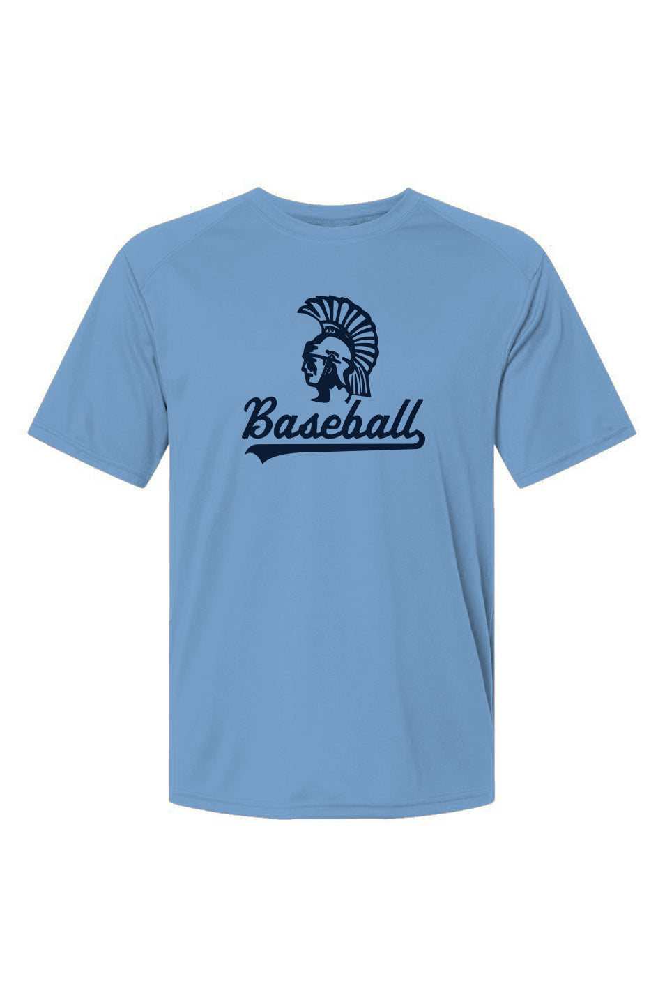 Mahtomedi Baseball - Men's - baby blue navy - Islander Performance T-Shirt
