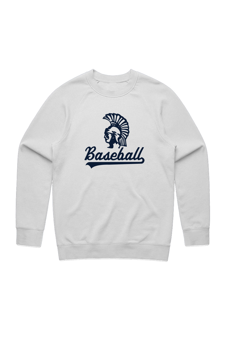 Mahtomedi Baseball - Men's - white navy - Classic Crew