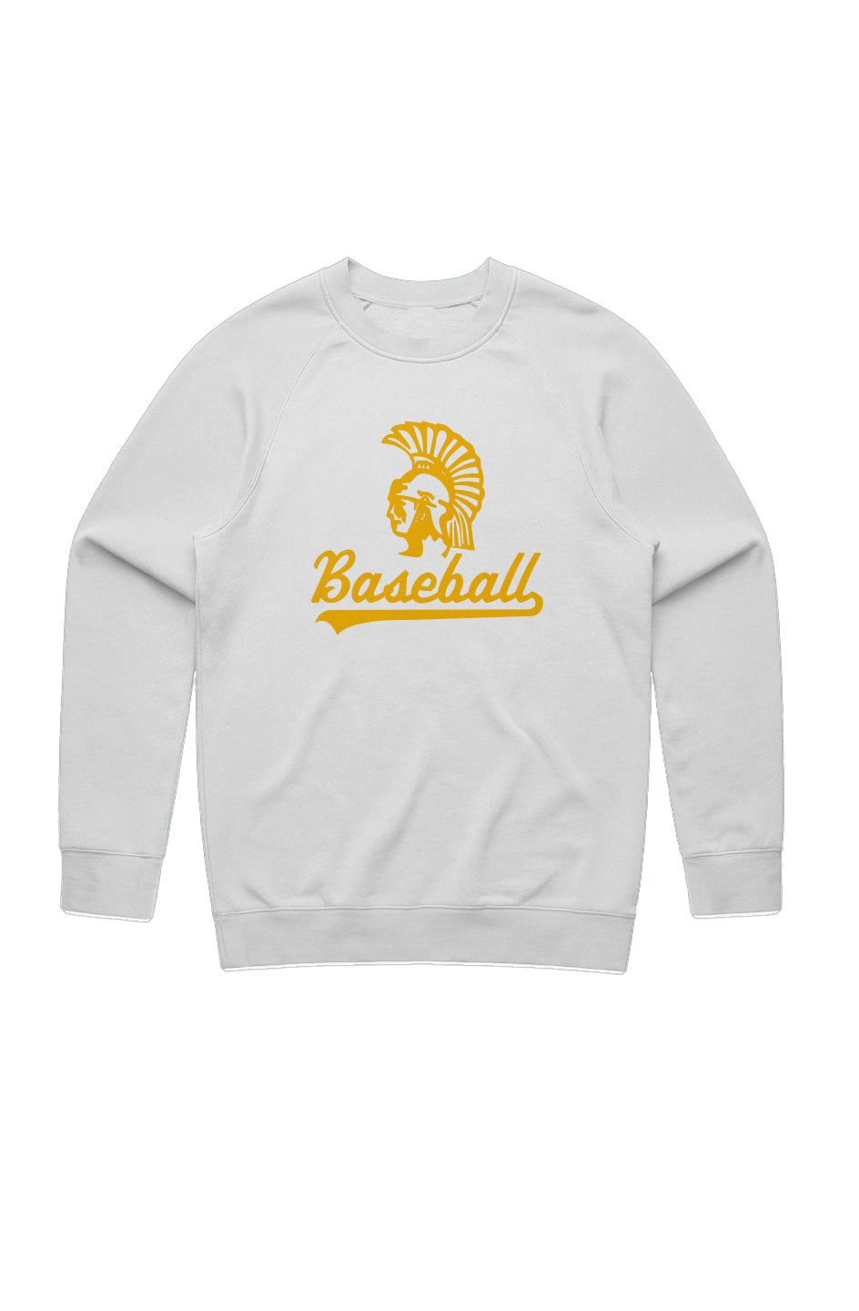 Mahtomedi Baseball - white gold script - Classic Crew