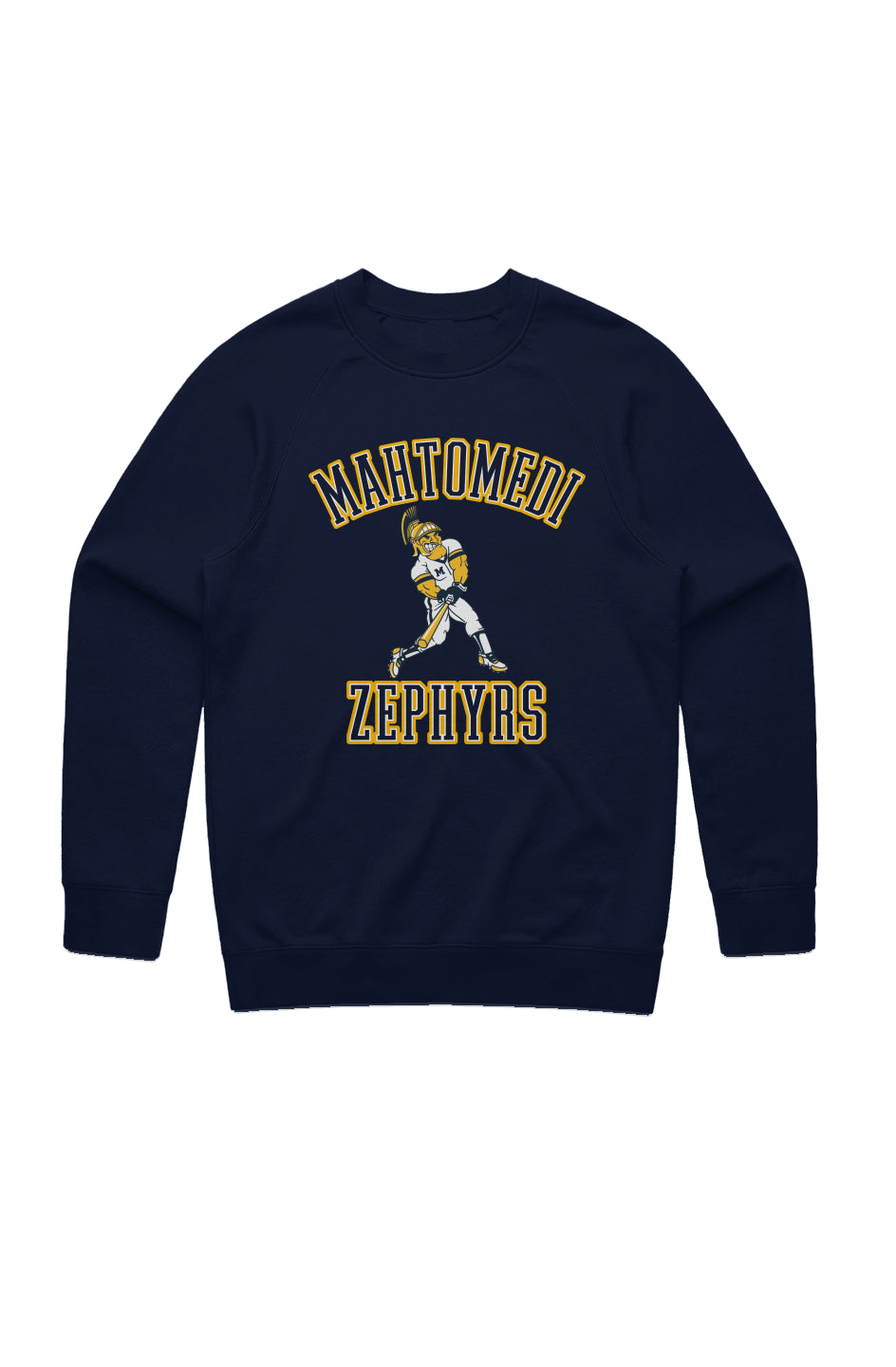 Mahtomedi Baseball - Men's - navy mascot arc - Classic Crew