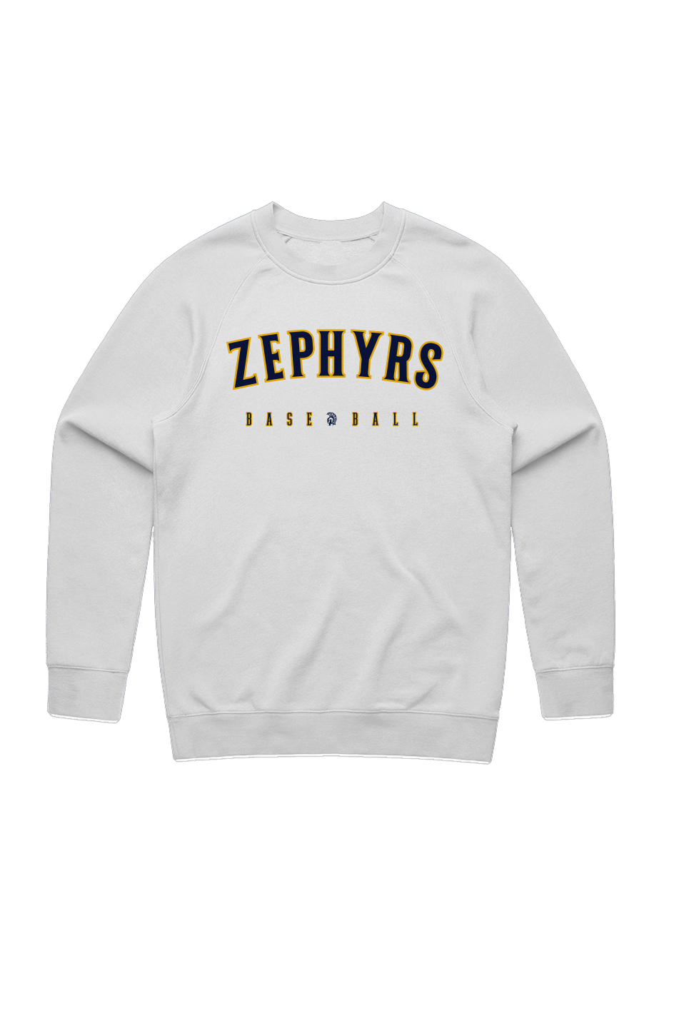 Mahtomedi Baseball - Men's - zephyr baseball - classic crew white