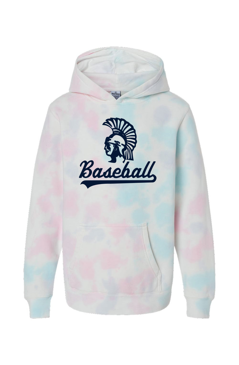 Mahtomedi Baseball - Kids - Youth Cotton Candy Tie Dye Hoodie