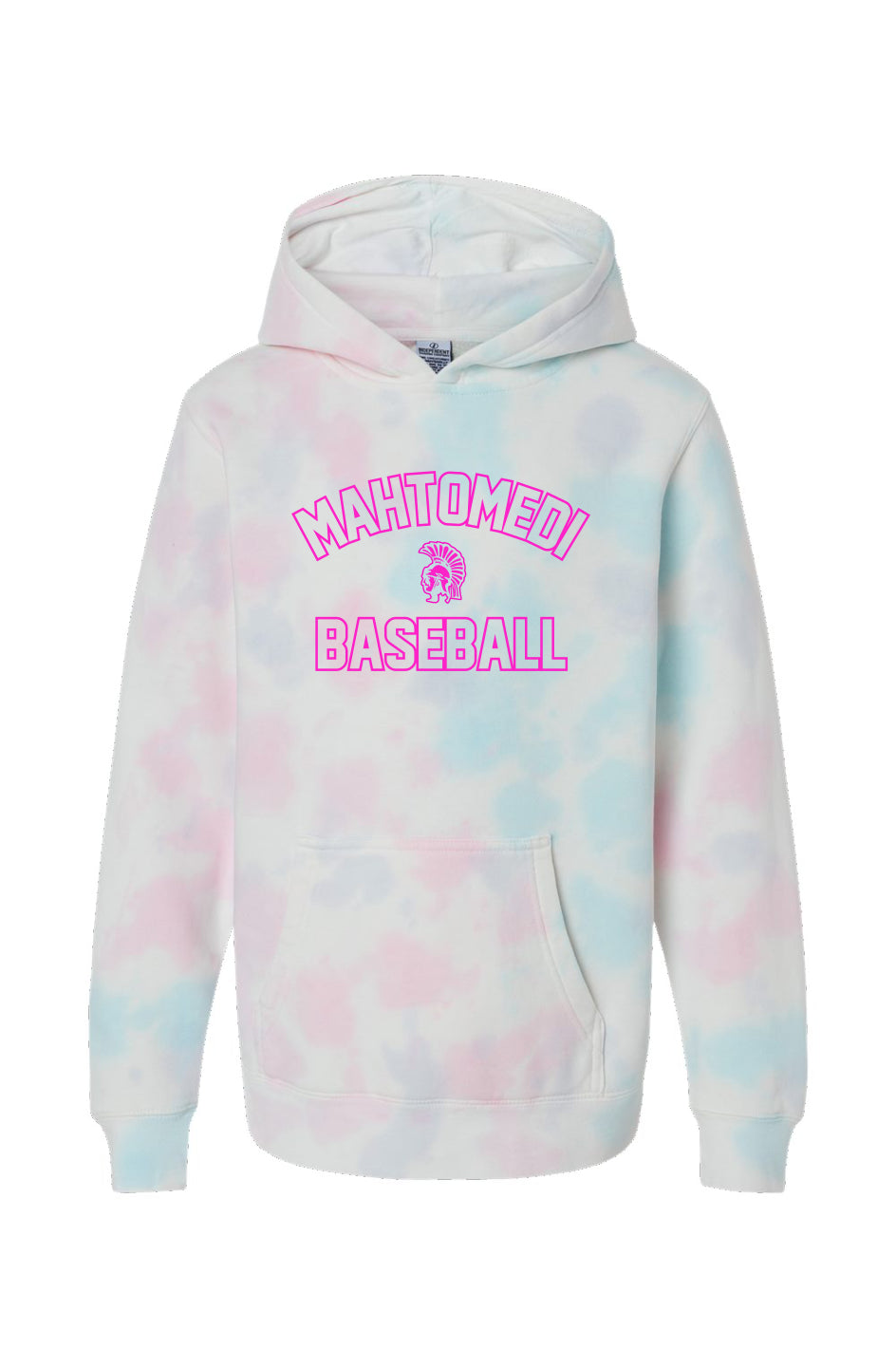 Mahtomedi Baseball - kids - unicorn arc - Youth Cotton Candy Tie Dye Hoodie