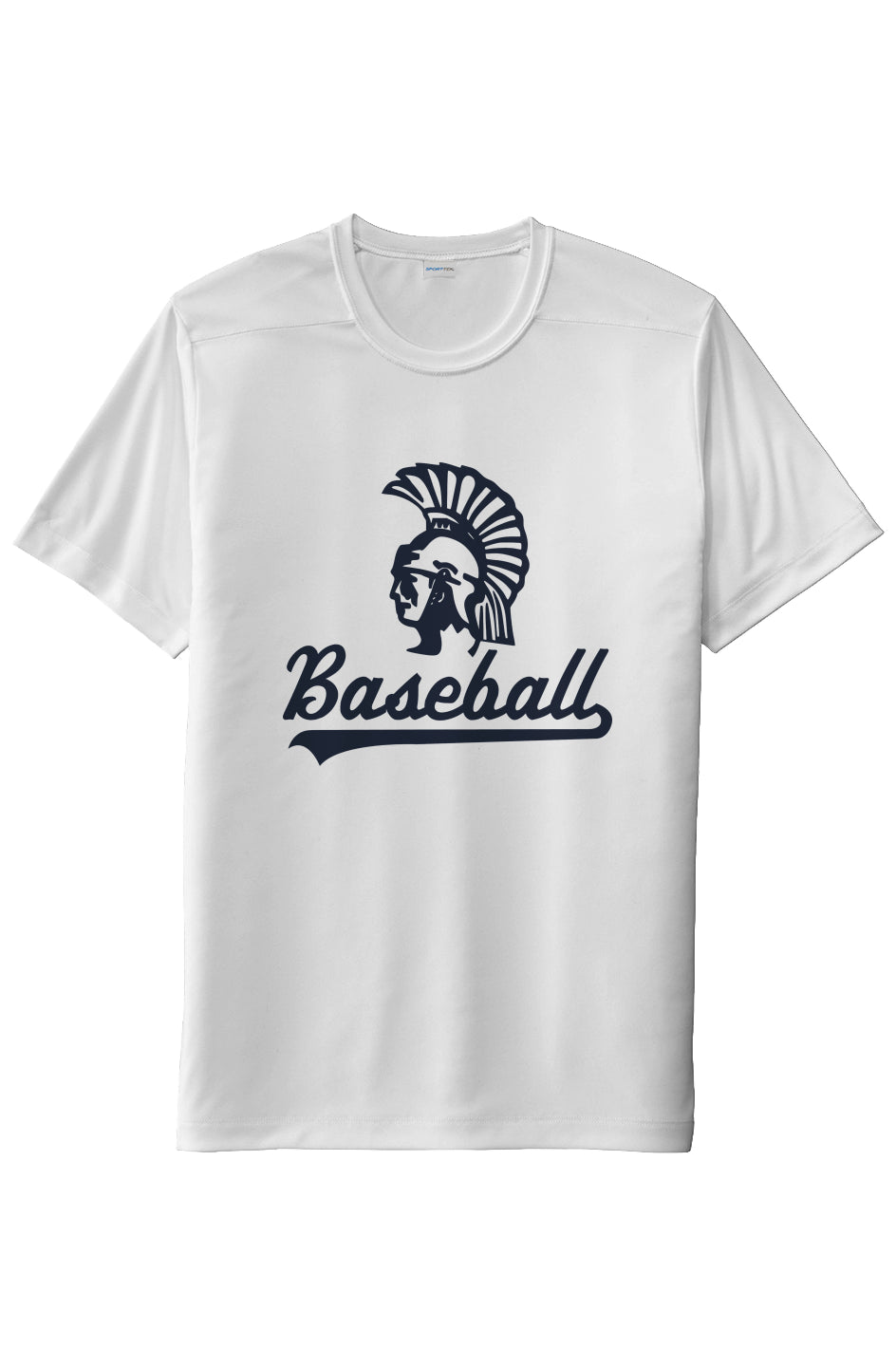 Mahtomedi Baseball - Men's - UPF50 Short Sleeve Tee white - mono navy