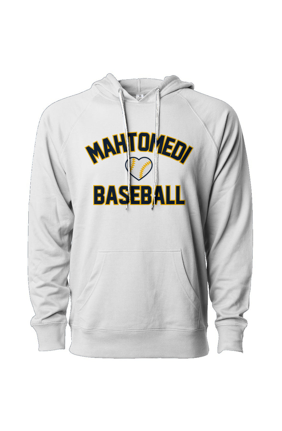 Mahtomedi Baseball - Women's - Loopback Terry Hooded Sweatshirt - baseball arc