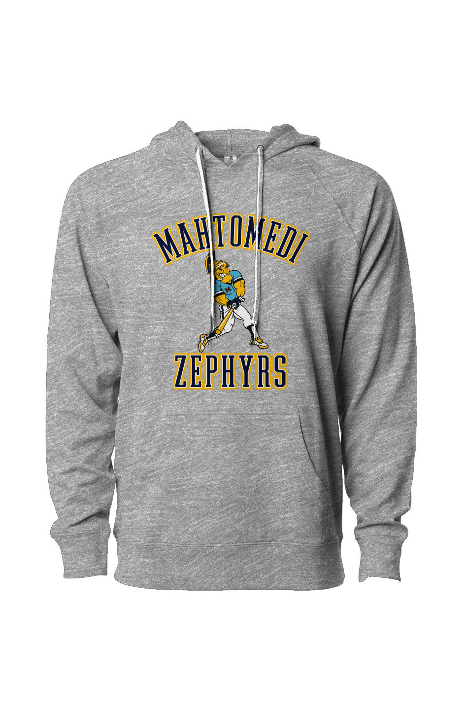 Mahtomedi Baseball - Women's - Loopback Terry Hoodie heather - mascot arc