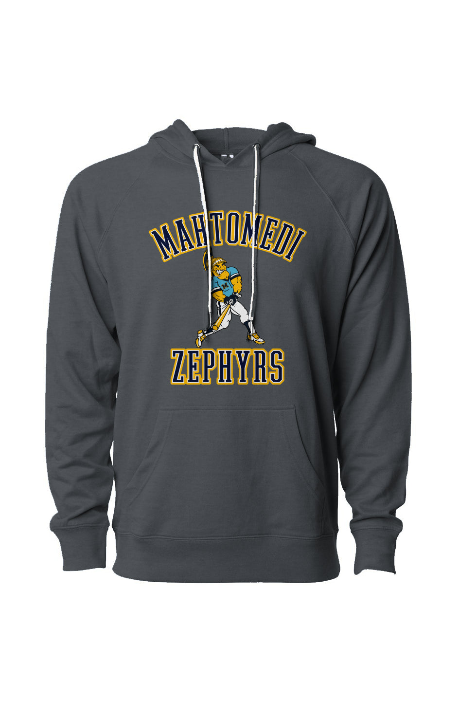 Mahtomedi Baseball - Women's - Loopback Terry Hoodie indigo - mascot arc