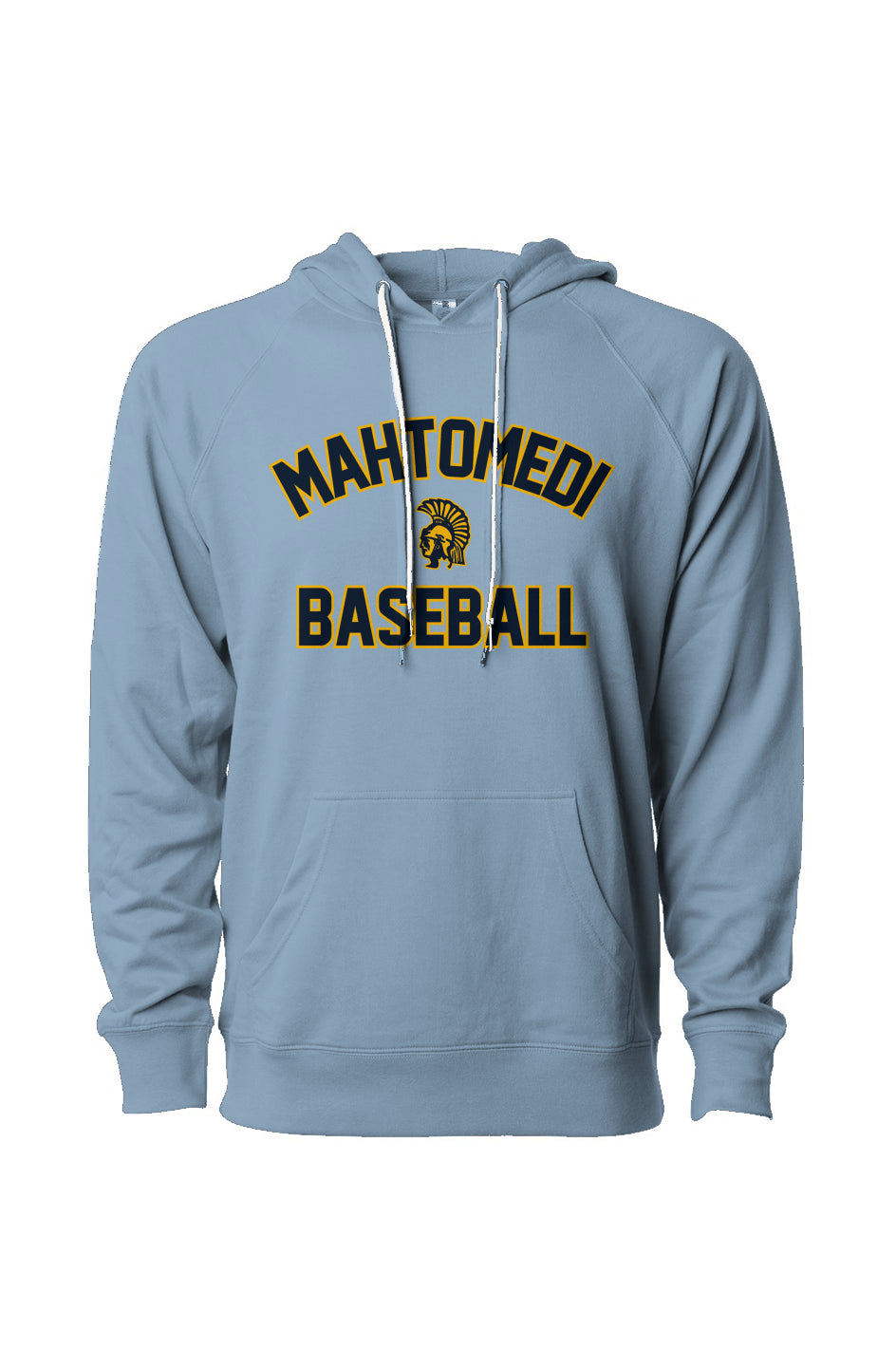 Mahtomedi Baseball - Women's - Loopback Terry Hoodie misty blue - classic arc