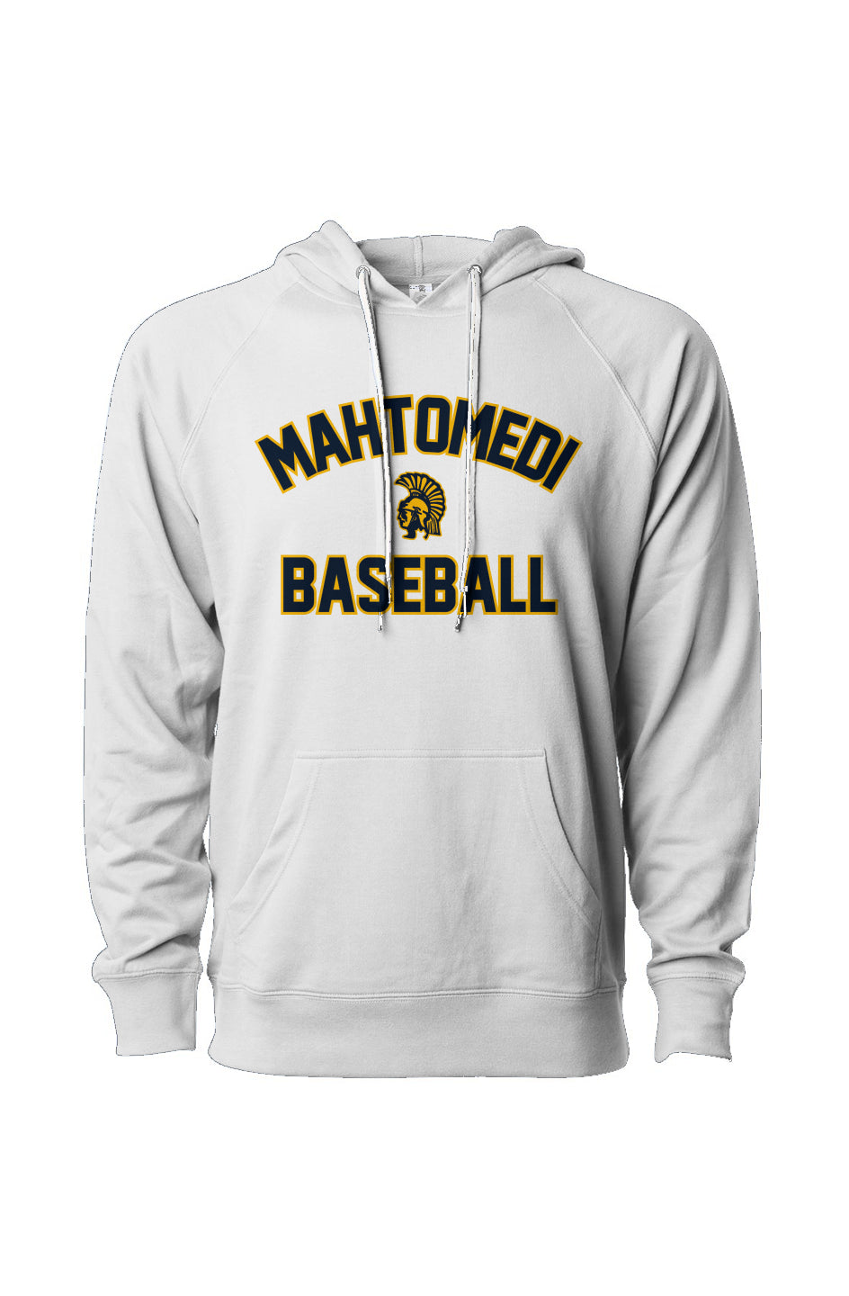 Mahtomedi Baseball - Women's - Loopback Terry Hoodie white - classic arc