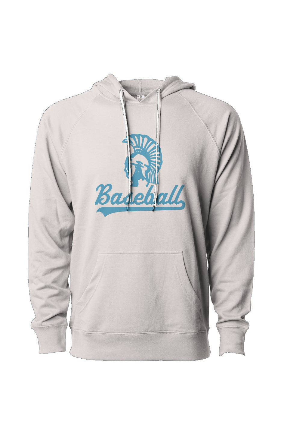 Mahtomedi Baseball - Women's - Loopback Terry Hoodie bone - baby blue monochrome