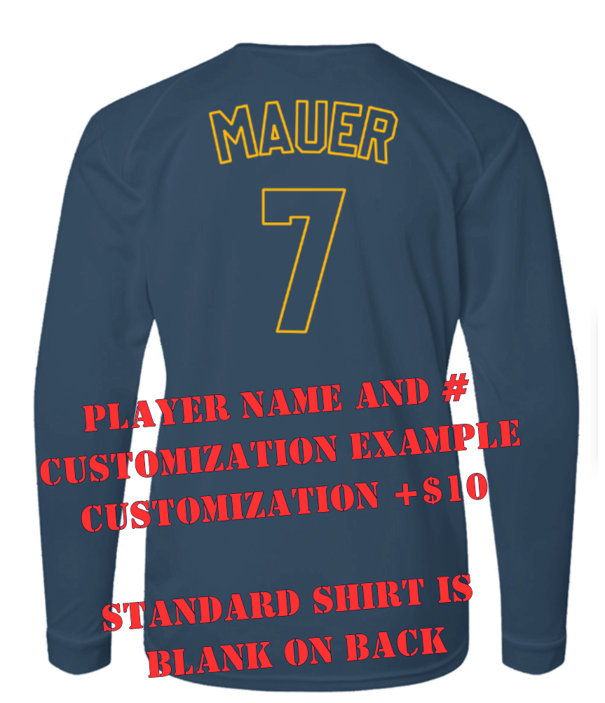 Mahtomedi Baseball - Kids - UPF50 Long Sleeve Tee - bubblegum crossed bats (c)