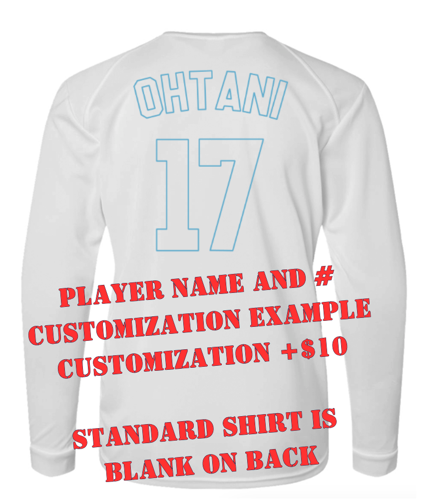 Mahtomedi Baseball - Kids - flipped baby blue white - Moisture Wicking Tee (c)