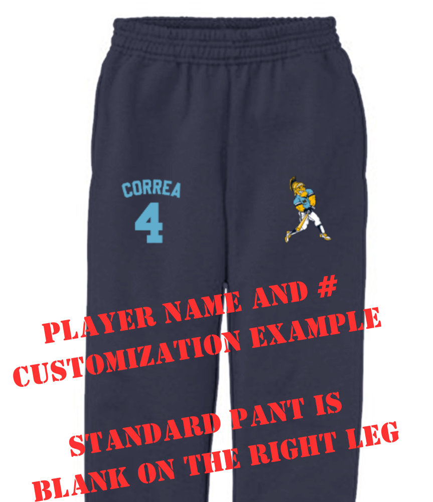 Mahtomedi Baseball - Kids - Fleece Jogger navy - mascot (c)