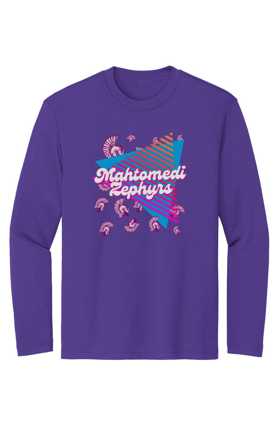 Mahtomedi Zephyrs Retro Wild - Sport-Tek Youth Long Sleeve Tee