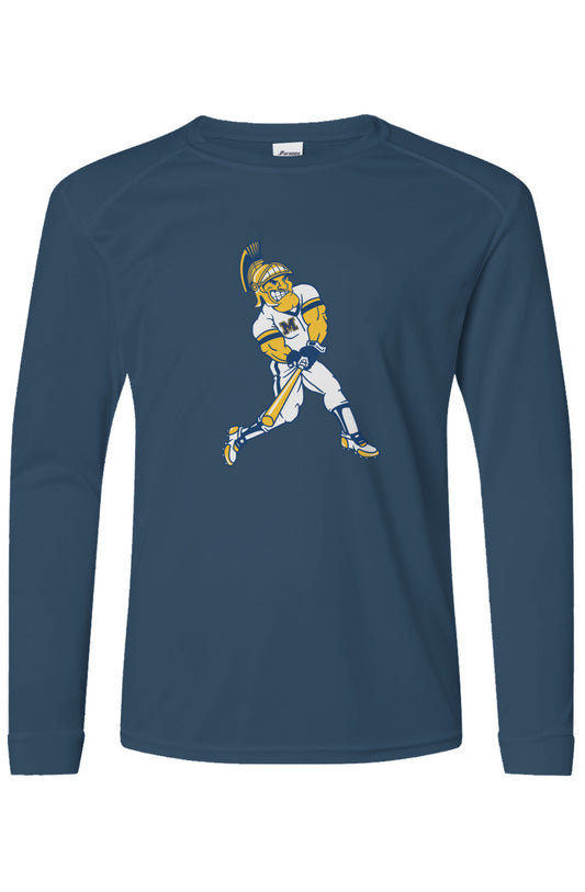 Mahtomedi Zephyrs Baseball - Zephyr Guy Youth Islander Long Sleeve T-Shirt