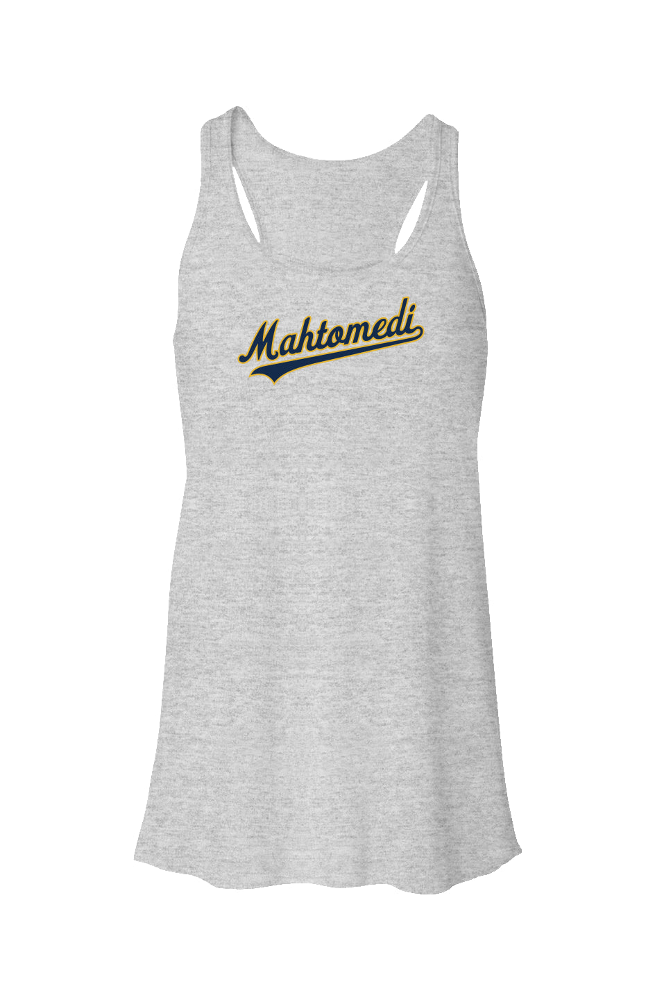 Mahtomedi Zephyrs script - Flowy Racerback Tank