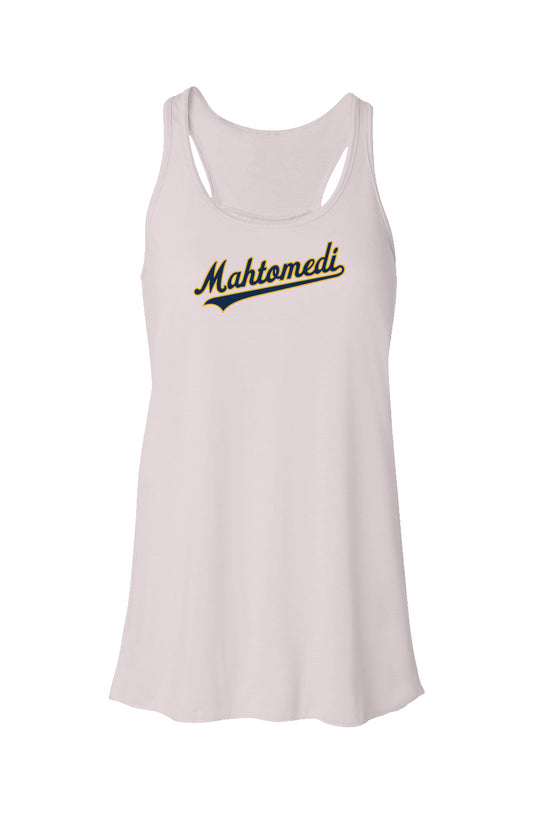 Mahtomedi Zephyrs script - Flowy Racerback Tank