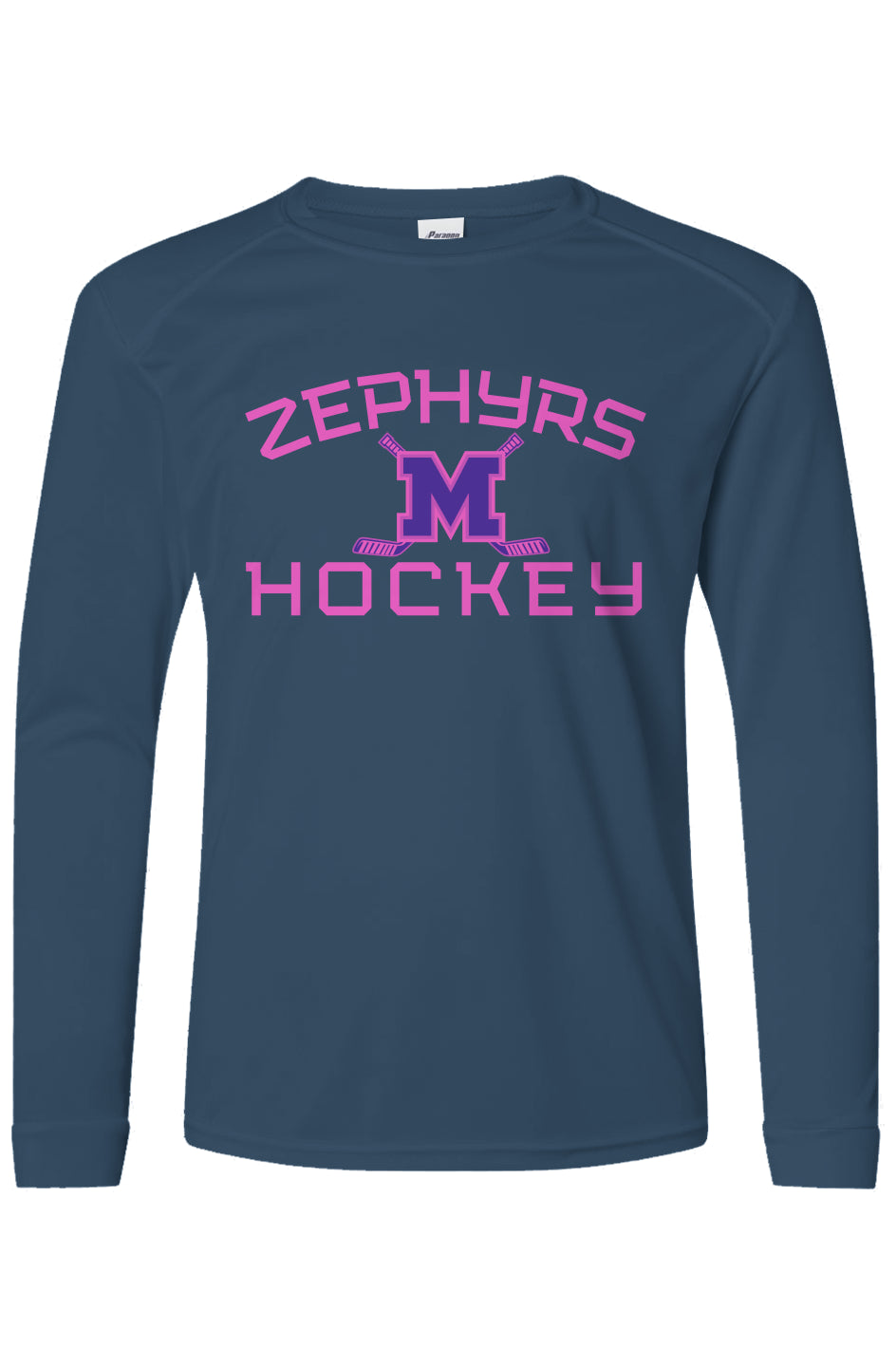 Mahtomedi Zephyrs alt hockey - Youth Islander Long Sleeve T-Shirt