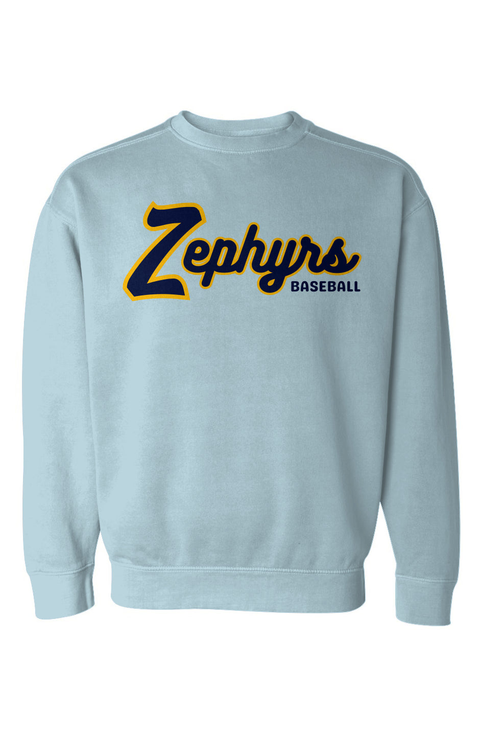 Mahtomedi Zephyrs baseball - vintage script - Garment-Dyed Sweatshirt