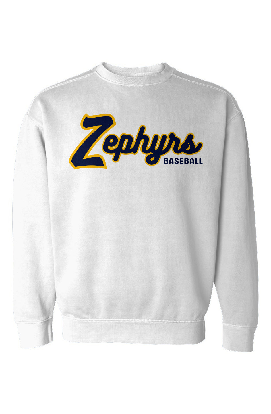 Mahtomedi Zephyrs baseball - vintage script - Garment-Dyed Sweatshirt