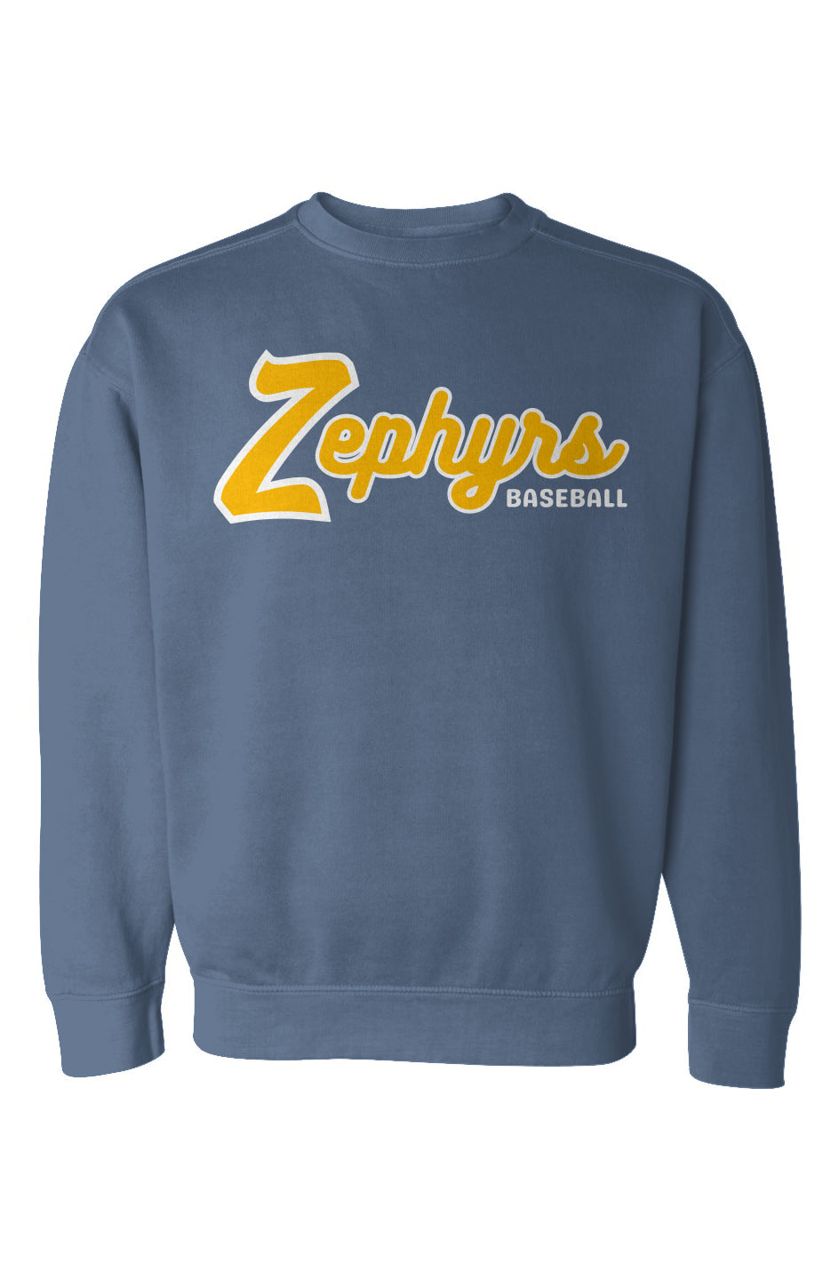 Mahtomedi Zephyrs - vintage baseball script - Garment-Dyed Sweatshirt