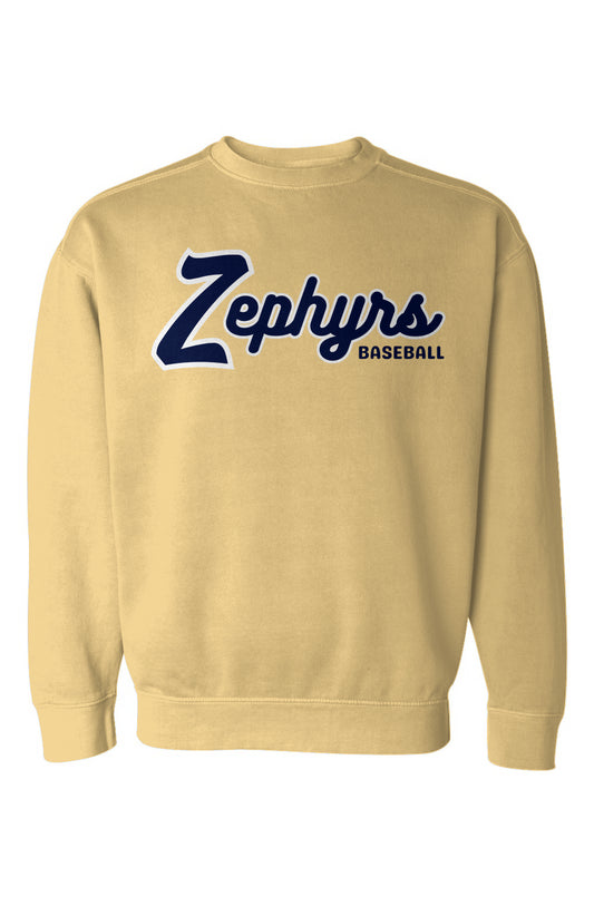 Mahtomedi Baseball - vintage script - Garment-Dyed Sweatshirt