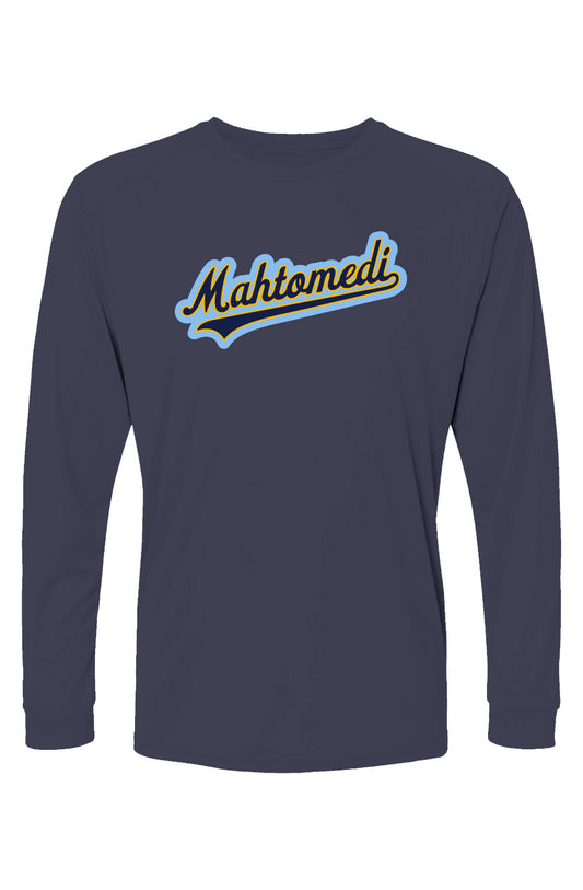 Mahtomedi Baseball - Men's Splash Script UPF50 Islander LS T-Shirt