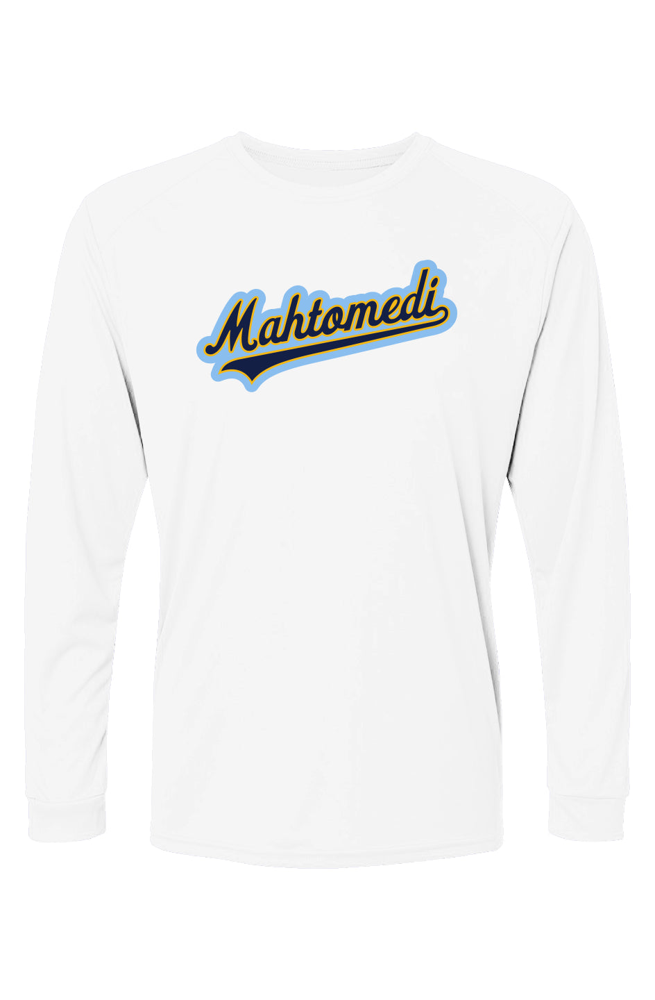 Mahtomedi Baseball - Men's Splash Script UPF50 Islander LS T-Shirt