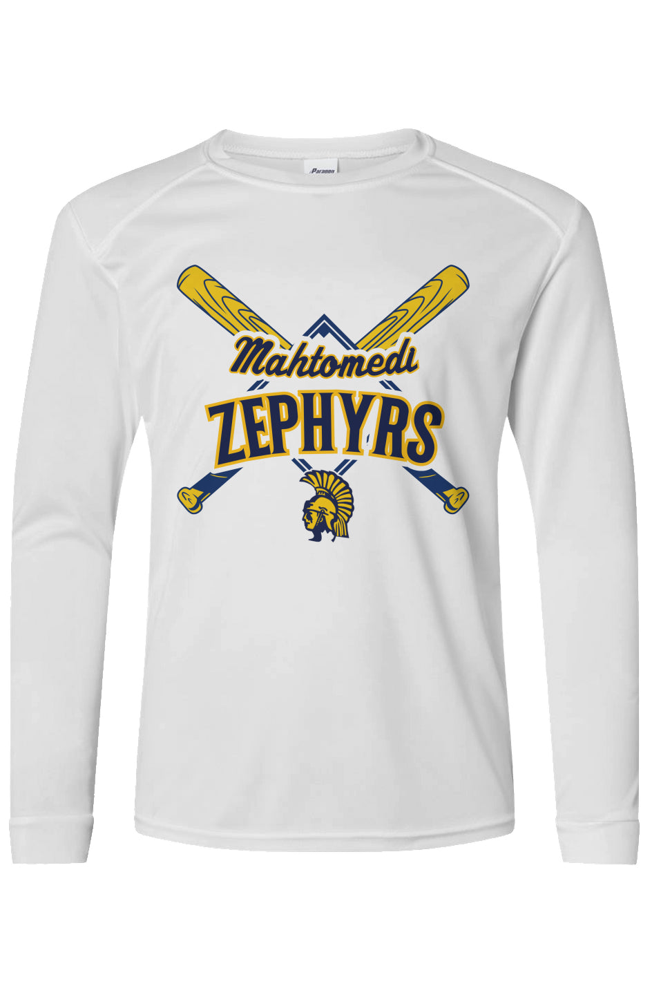 Mahtomedi Baseball - Kids - Cross Bat - UPF50 Long Sleeve T-Shirt