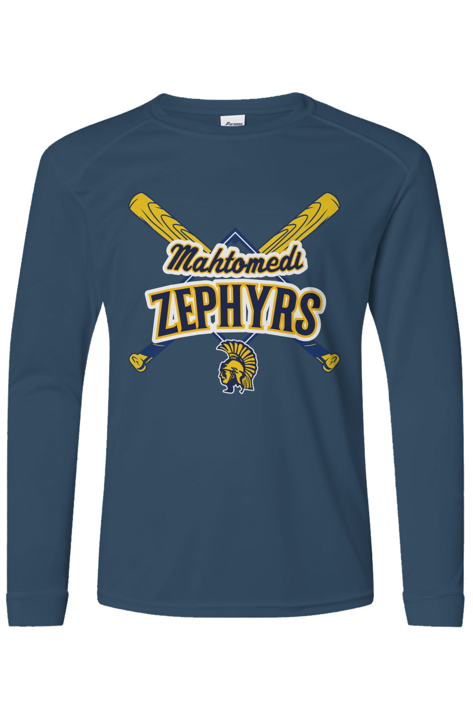 Mahtomedi Baseball - Kids - Cross Bat - UPF50 Long Sleeve T-Shirt