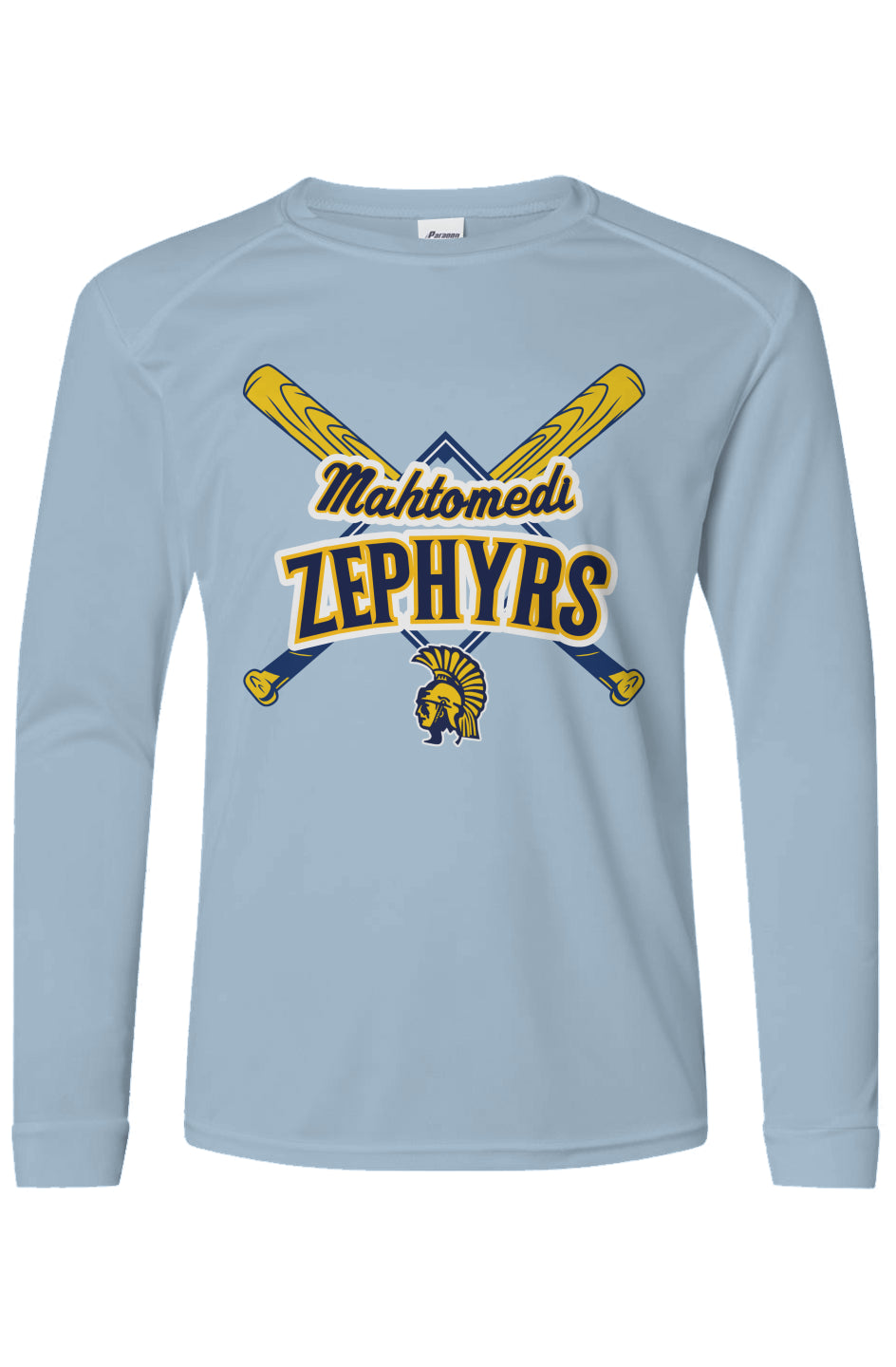 Mahtomedi Baseball - Kids - Cross Bat - UPF50 Long Sleeve T-Shirt