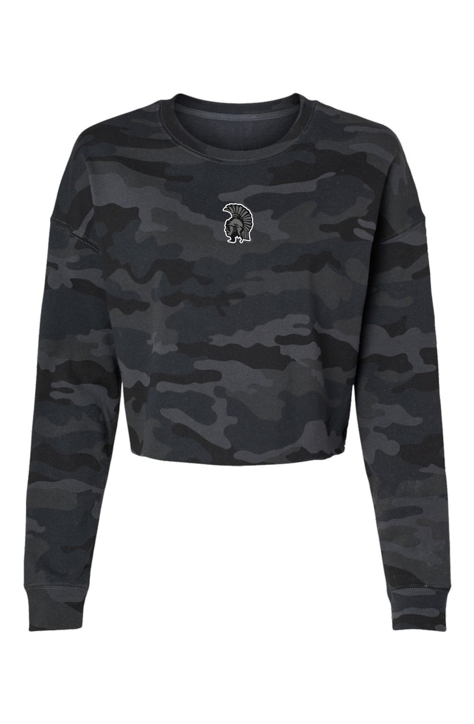 Mahtomedi - Women's - Stealth - Lightweight Camo Cropped Crew