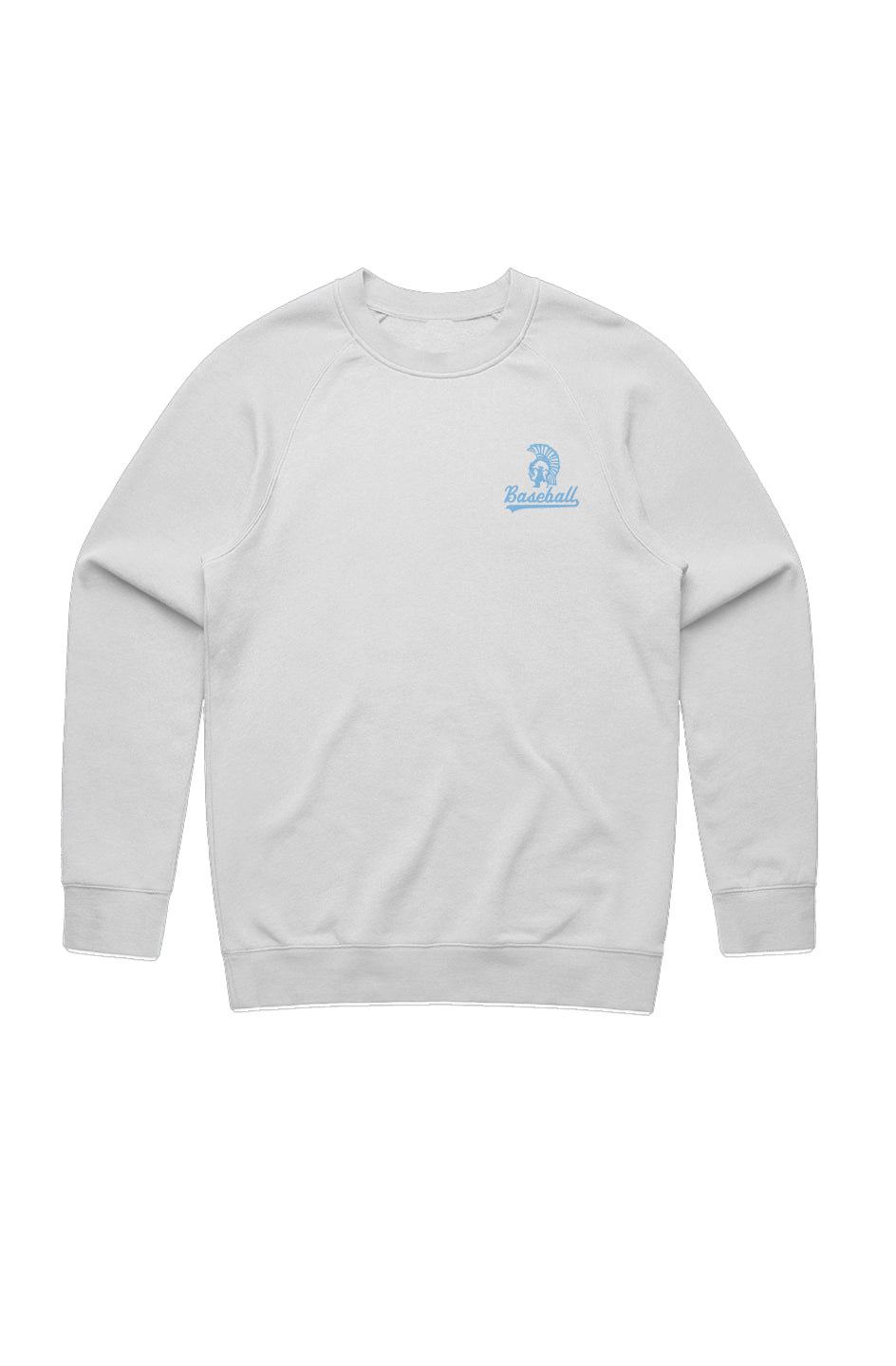 Mahtomedi Baseball - Men's - mini baby blue/white - Embroidered Classic Crew