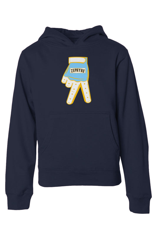 Mahtomedi Baseball - Kids - midweight hoodie navy - The Curve (c)